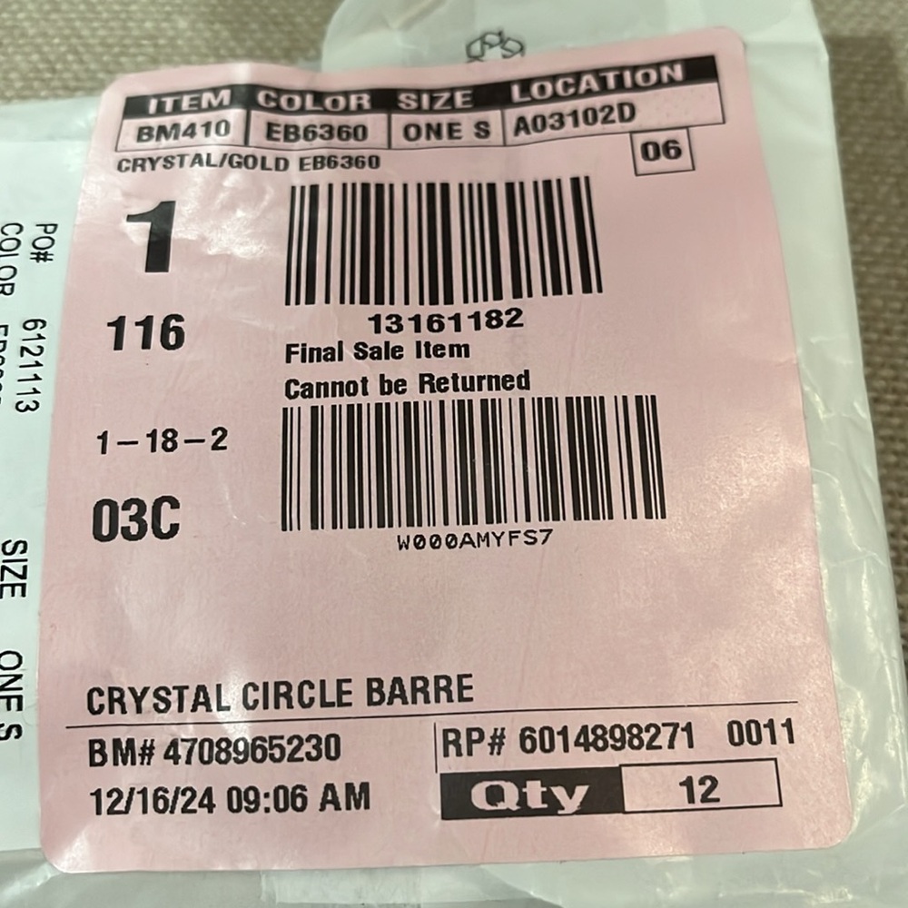 J. Crew Circle Circle Rhinestone Hair Barrette/NWT - Picture 7 of 8